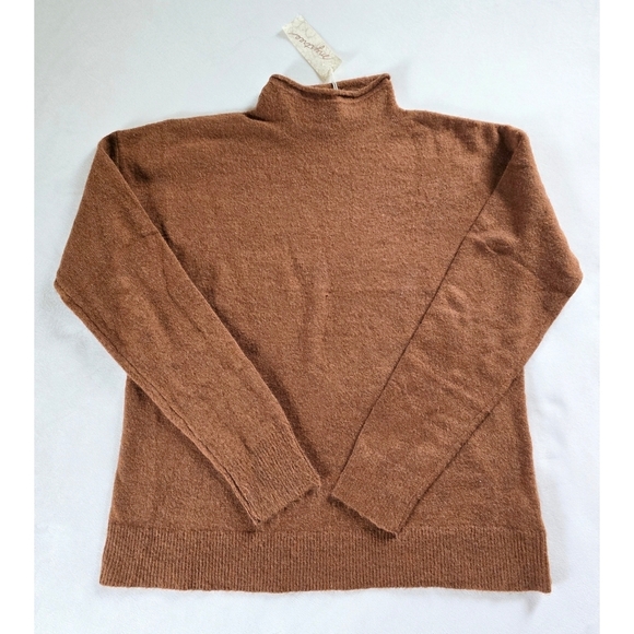 Mystree Sweaters - Mystree▪️Chesnut Brown Mockneck Sweater